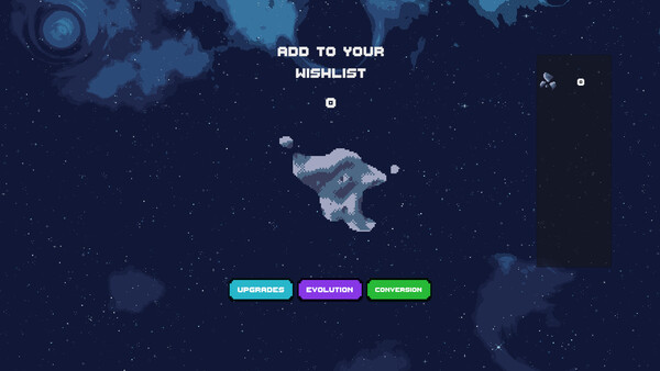 Screenshot of Idle Cosmos Clicker gameplay showing in-action mechanics