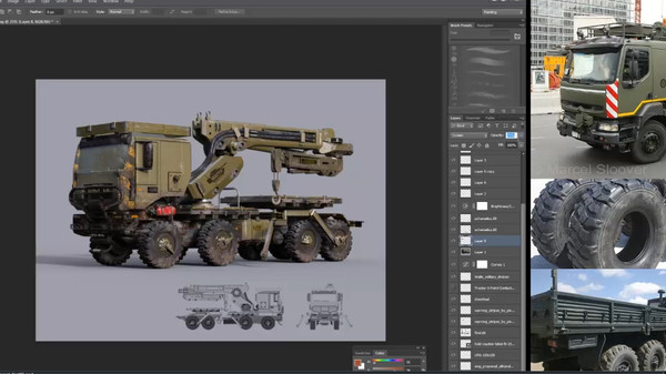 Hard Surface in Zbrush: Recovery Truck screenshot 5