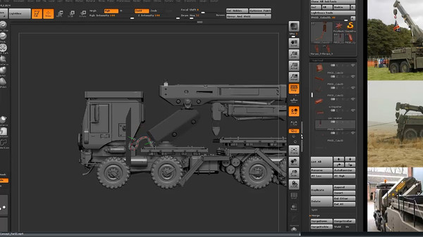 Hard Surface in Zbrush: Recovery Truck screenshot 3
