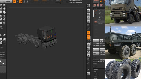 Hard Surface in Zbrush: Recovery Truck screenshot 2