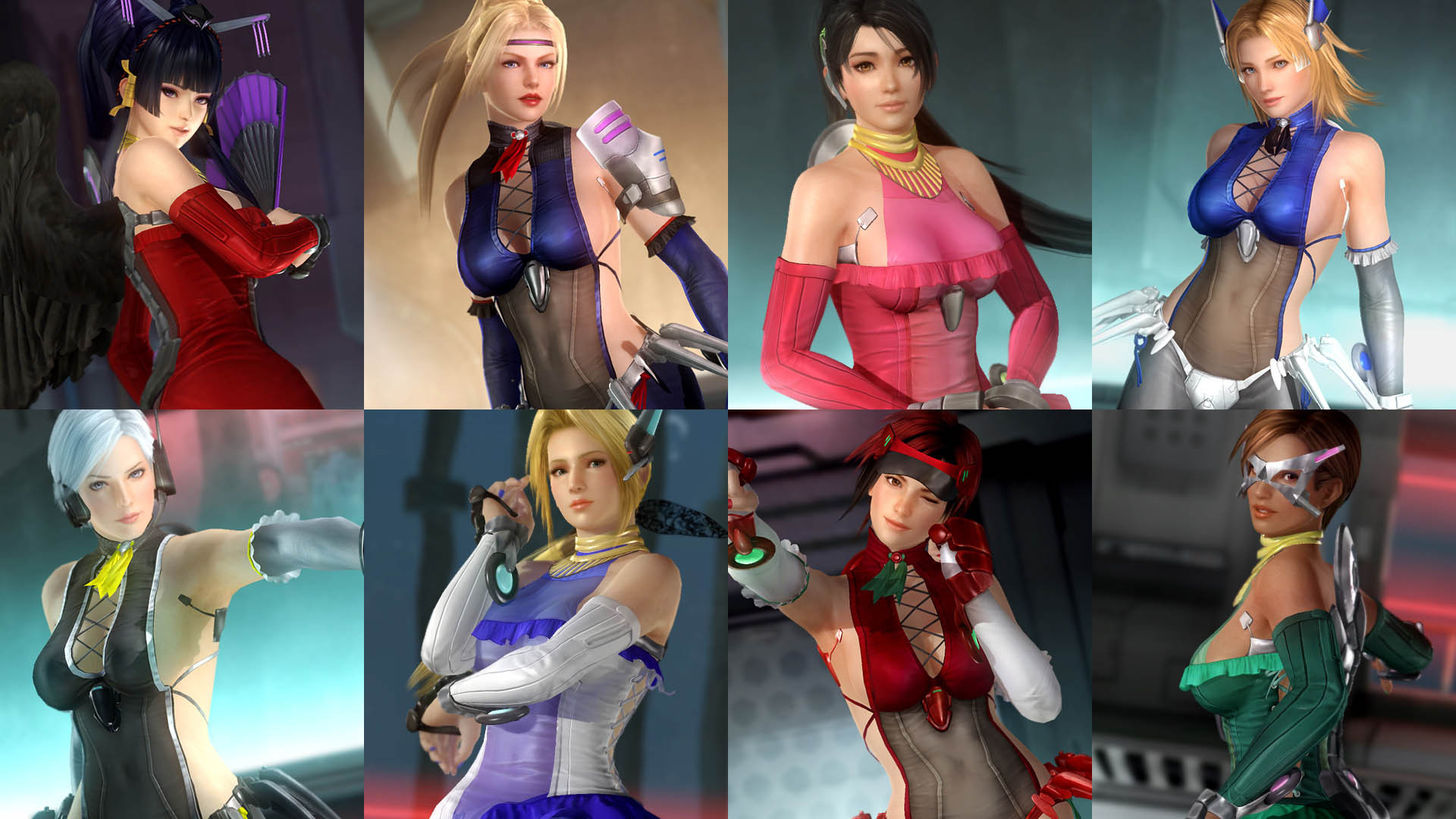 Dead Or Alive 5 Last Round Core Fighters Costumes By Tamiki Wakaki