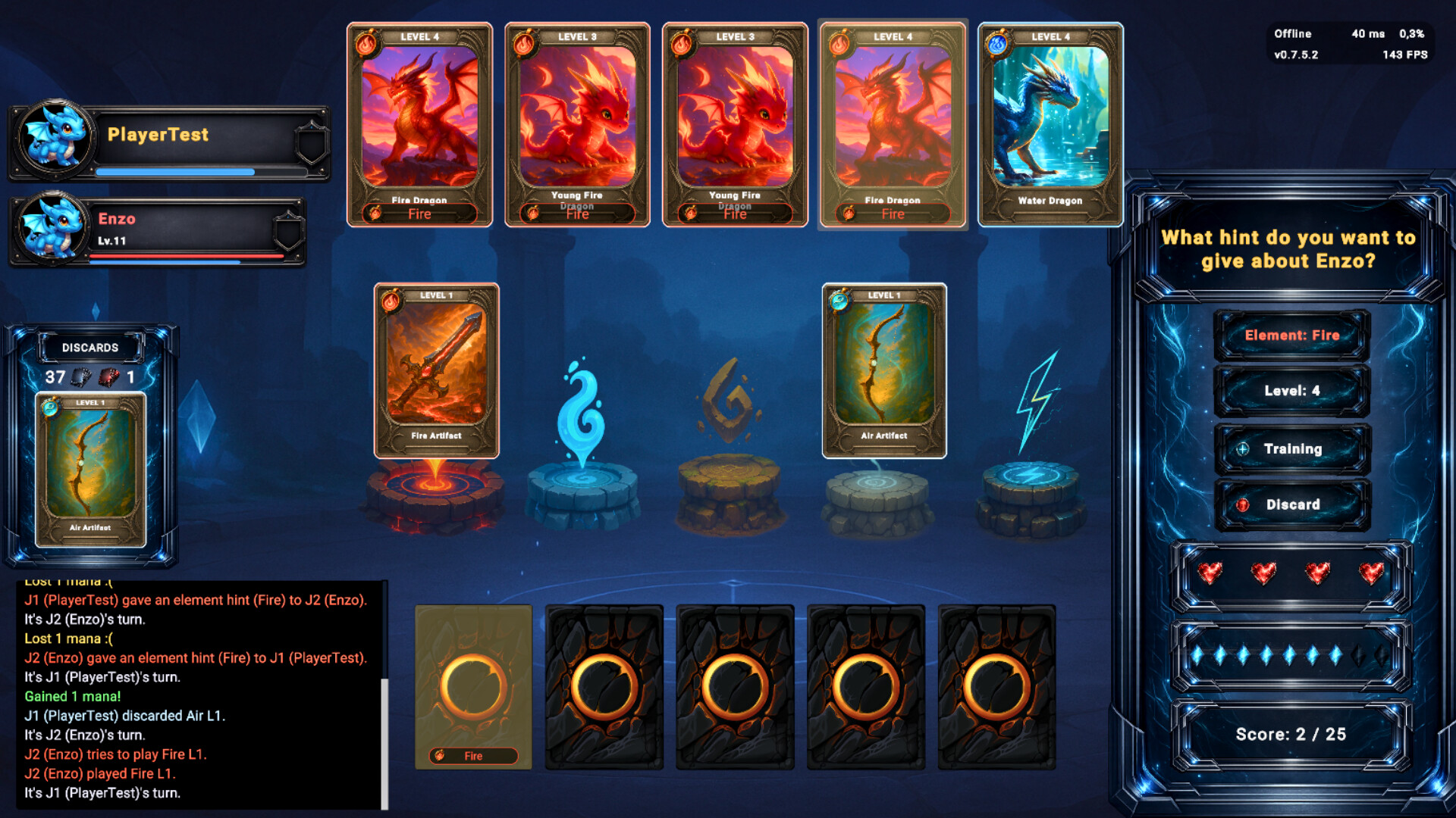 DraQu: Elemental Awakening screenshot #1