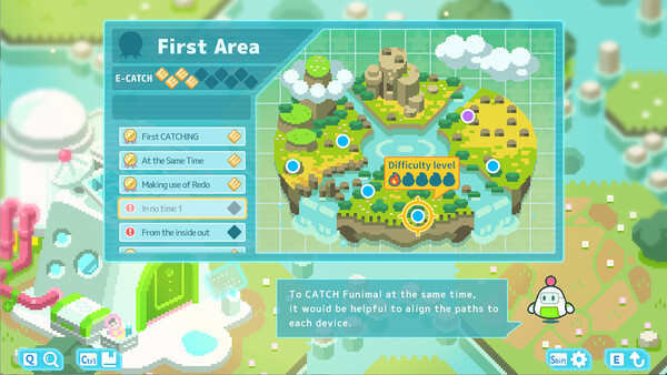 Screenshot of ふにまる - Fusion Animal - gameplay showing in-action mechanics