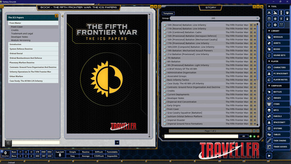 Fantasy Grounds - Traveller - The Fifth Frontier War: The ICS Papers