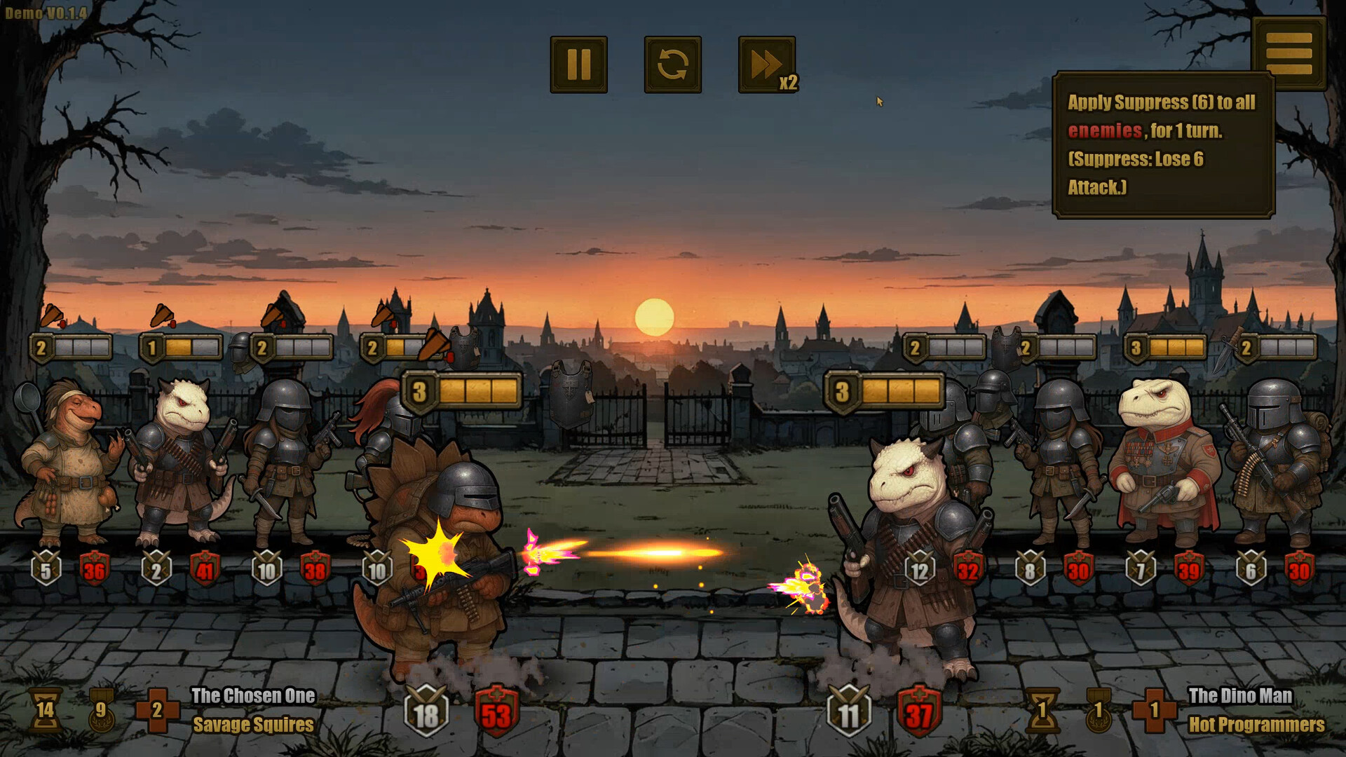 #7. Auto Jurassic Knights Demo (Steam) بواسطة: Proelium Games