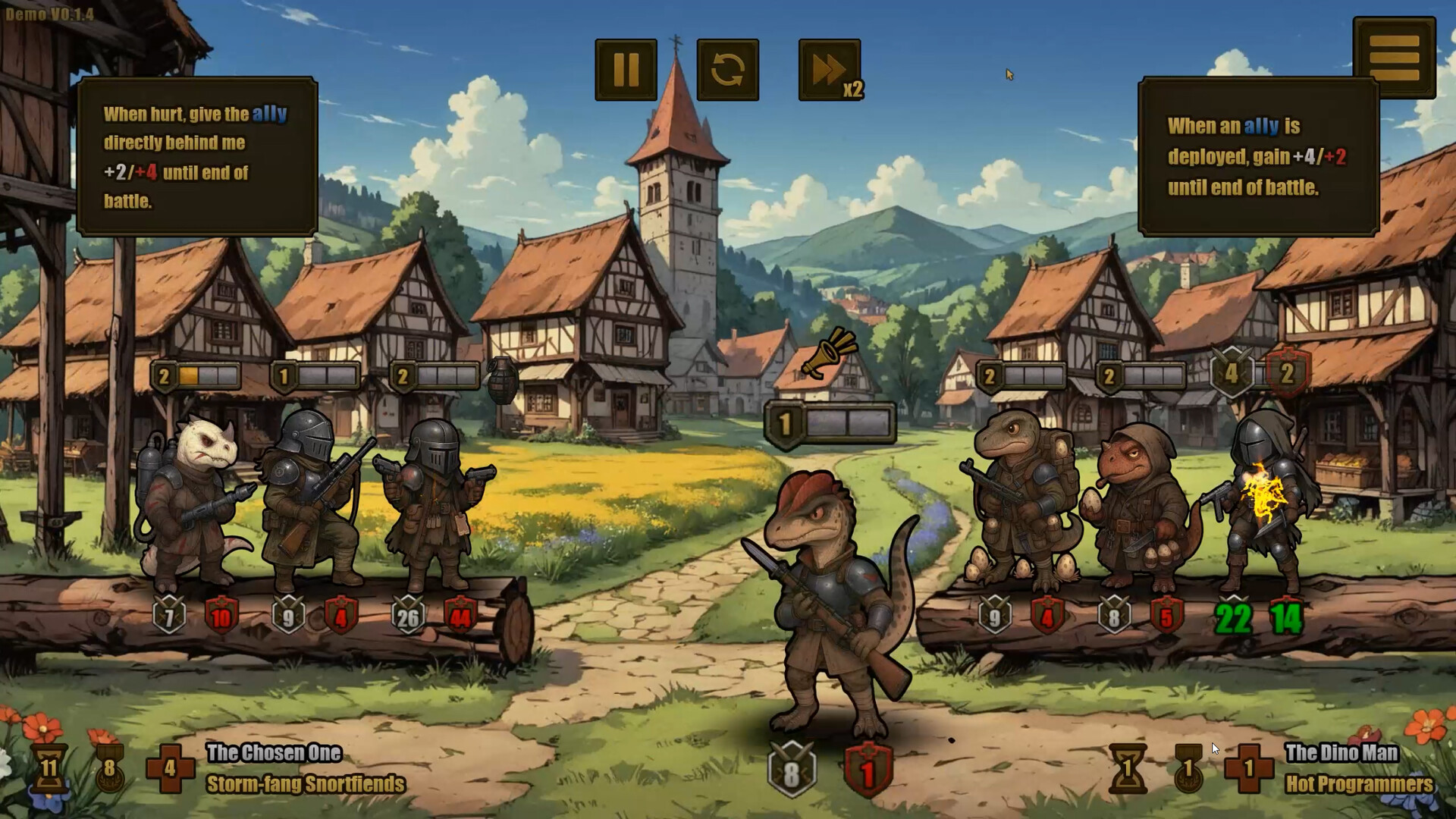 #5. Auto Jurassic Knights Demo (Steam) بواسطة: Proelium Games