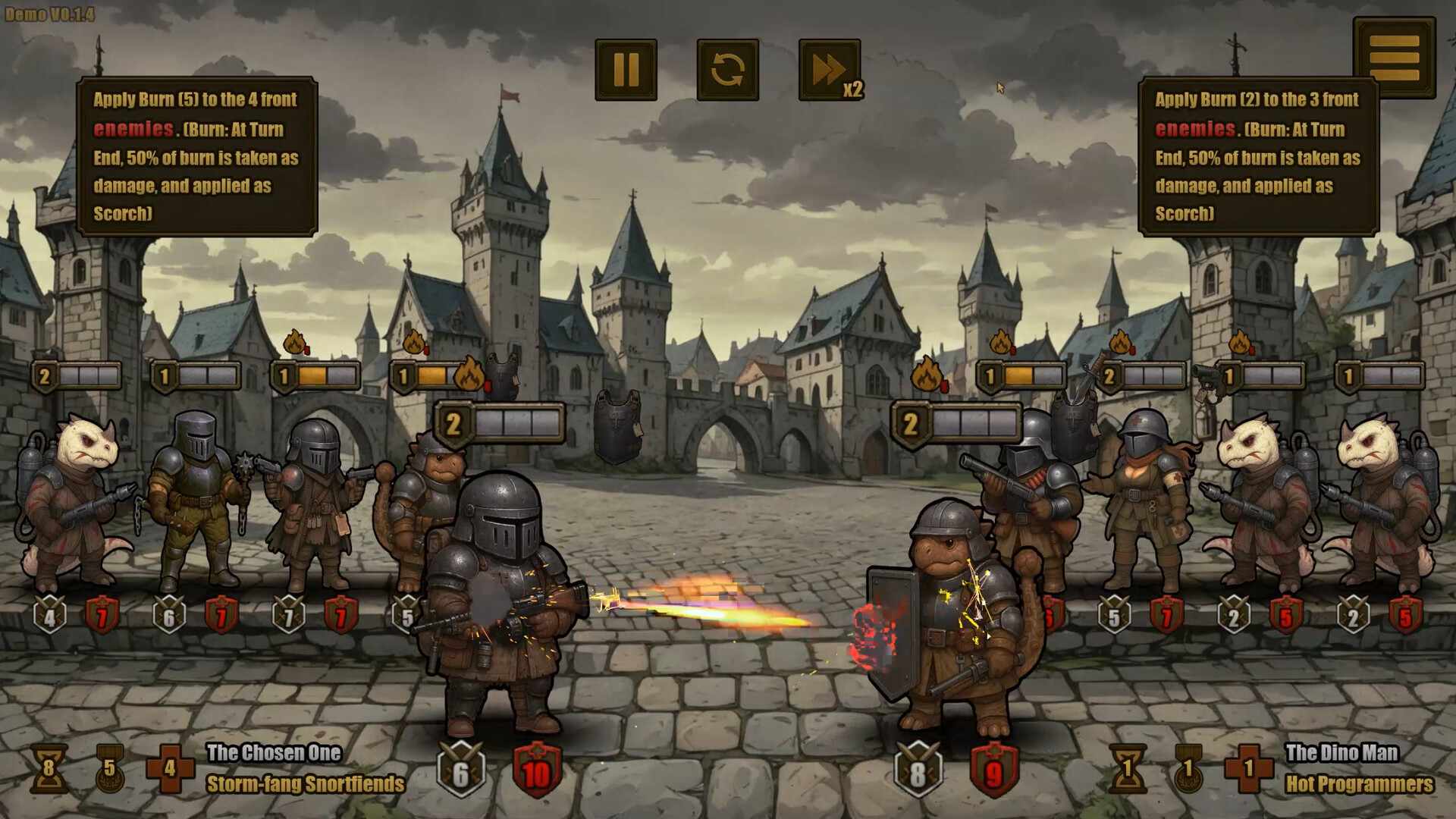 #3. Auto Jurassic Knights Demo (Steam) بواسطة: Proelium Games
