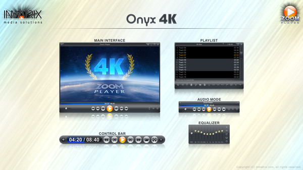 Zoom Player - Onyx 4K skin screenshot 1