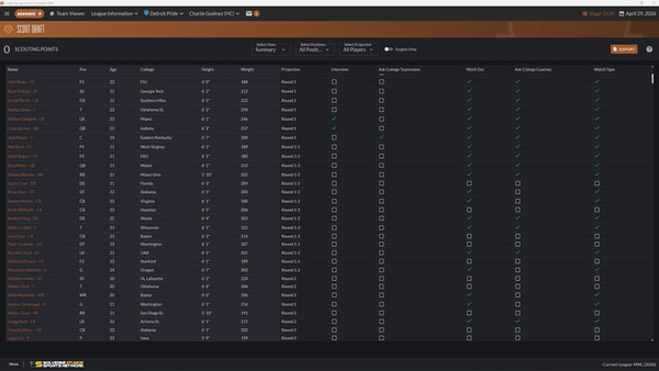 Draft Day Sports: Pro Football 2026.