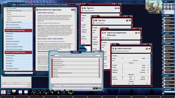 Fantasy Grounds - G.I. JOE Roleplaying Game Ferocious Fighters: Factions in Action Vol. 1