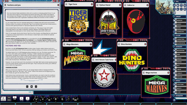 Fantasy Grounds - G.I. JOE Roleplaying Game Ferocious Fighters: Factions in Action Vol. 1
