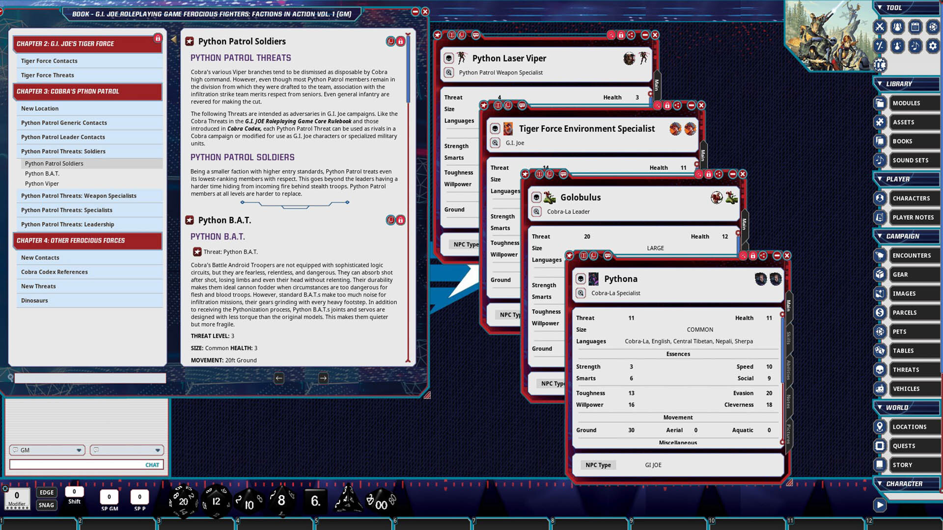 #3. Fantasy Grounds - G.I. JOE Roleplaying Game Ferocious Fighters: Factions in Action Vol. 1 (Steam) 来自: SmiteWorks USA, LLC