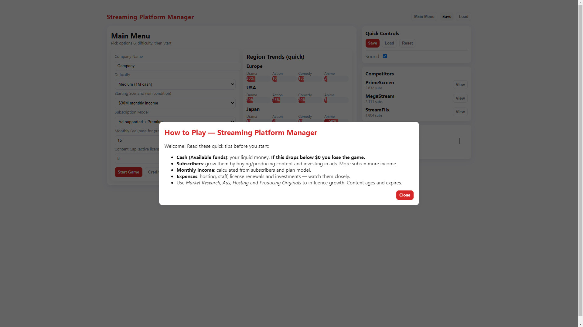 Streaming Platform Manager screenshot #3