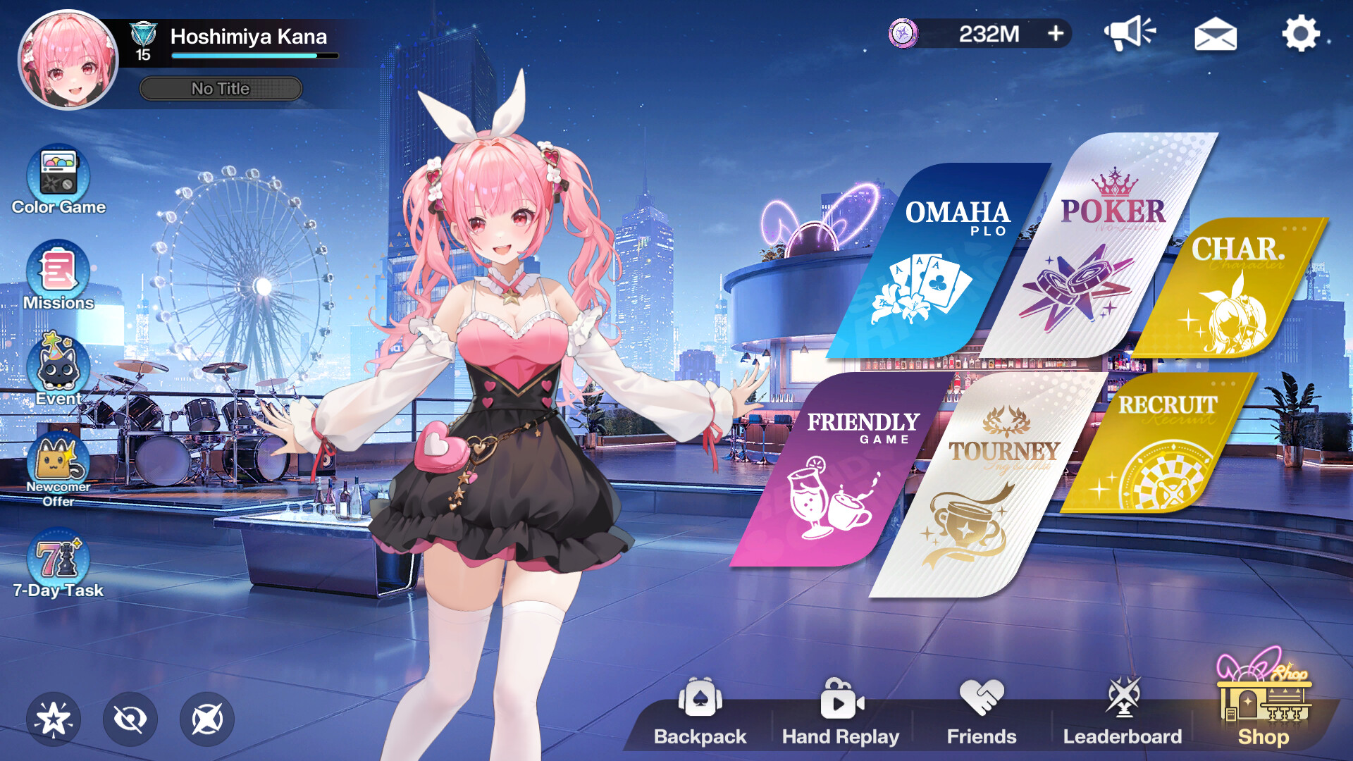 Poker Fate - Anime Girls Texas Hold'em screenshot #1