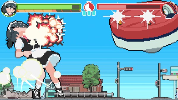Screenshot 3 of 超弩級☆メイデストラクション - more gameplay footage