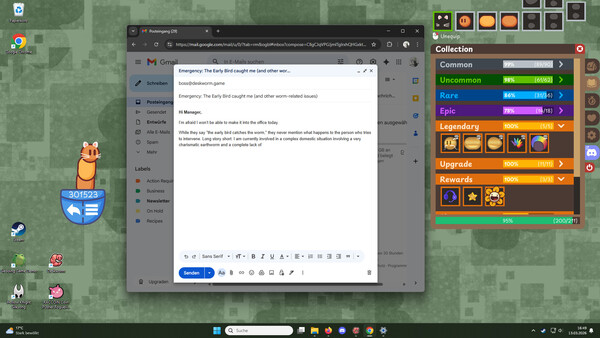 Screenshot 4 of Deskworm - final gameplay screenshot