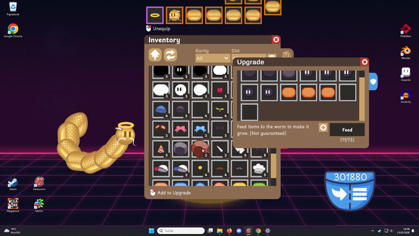 Screenshot 3 of Deskworm - more gameplay footage