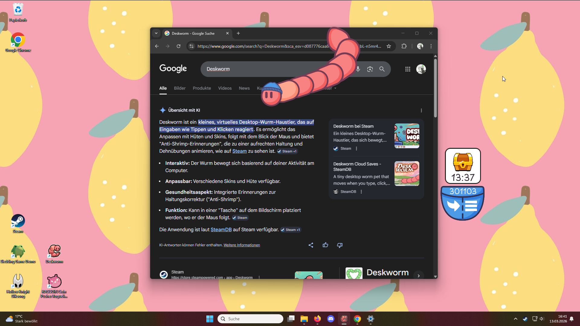 Deskworm screenshot #1