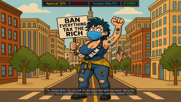 Скриншот из FAFO Executive Order Simulator Скриншот из FAFO Executive Order Simulator