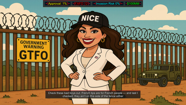 Скриншот из FAFO Executive Order Simulator Скриншот из FAFO Executive Order Simulator