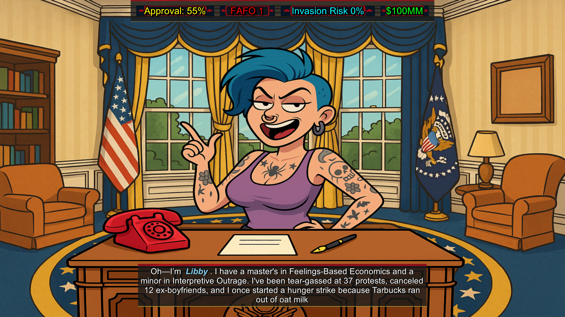 FAFO Executive Order Simulator screenshot #2