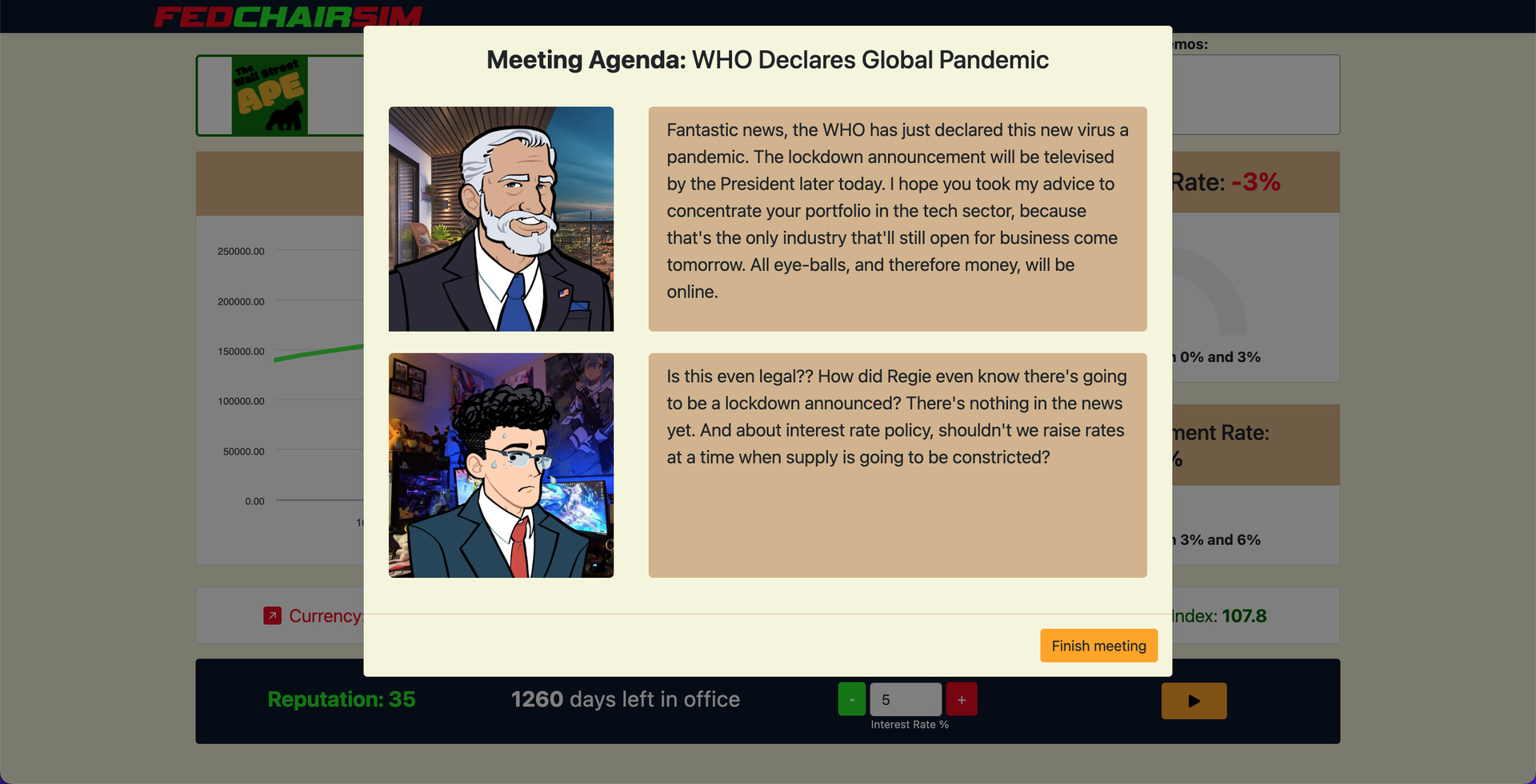 FedChairSim screenshot #5