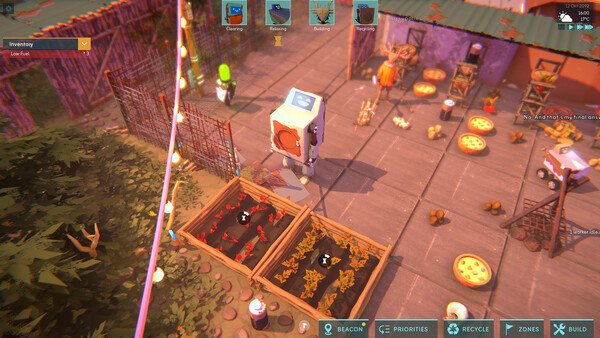 Screenshot of Hello World gameplay showing in-action mechanics