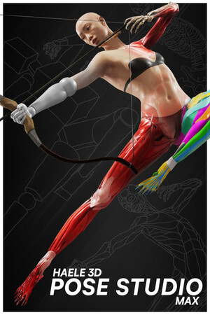 HAELE 3D - Pose Studio Max - Anatomy Drawing References Stats
