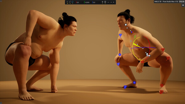 HAELE 3D - Pose Studio Max - Anatomy Drawing References