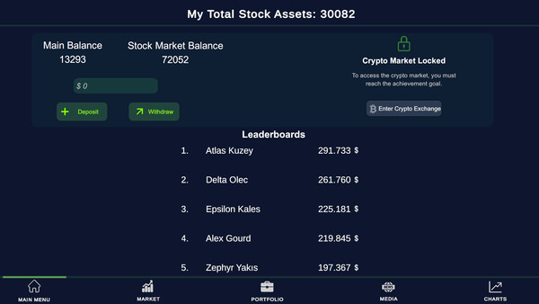 Stock Market Simulator screenshot 1