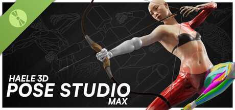 HAELE 3D - Pose Studio Max - Anatomy Drawing References Demo