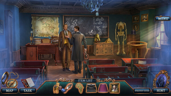 Screenshot of A Haunting Novel: Burton Hotel Collector's Edition gameplay showing in-action mechanics