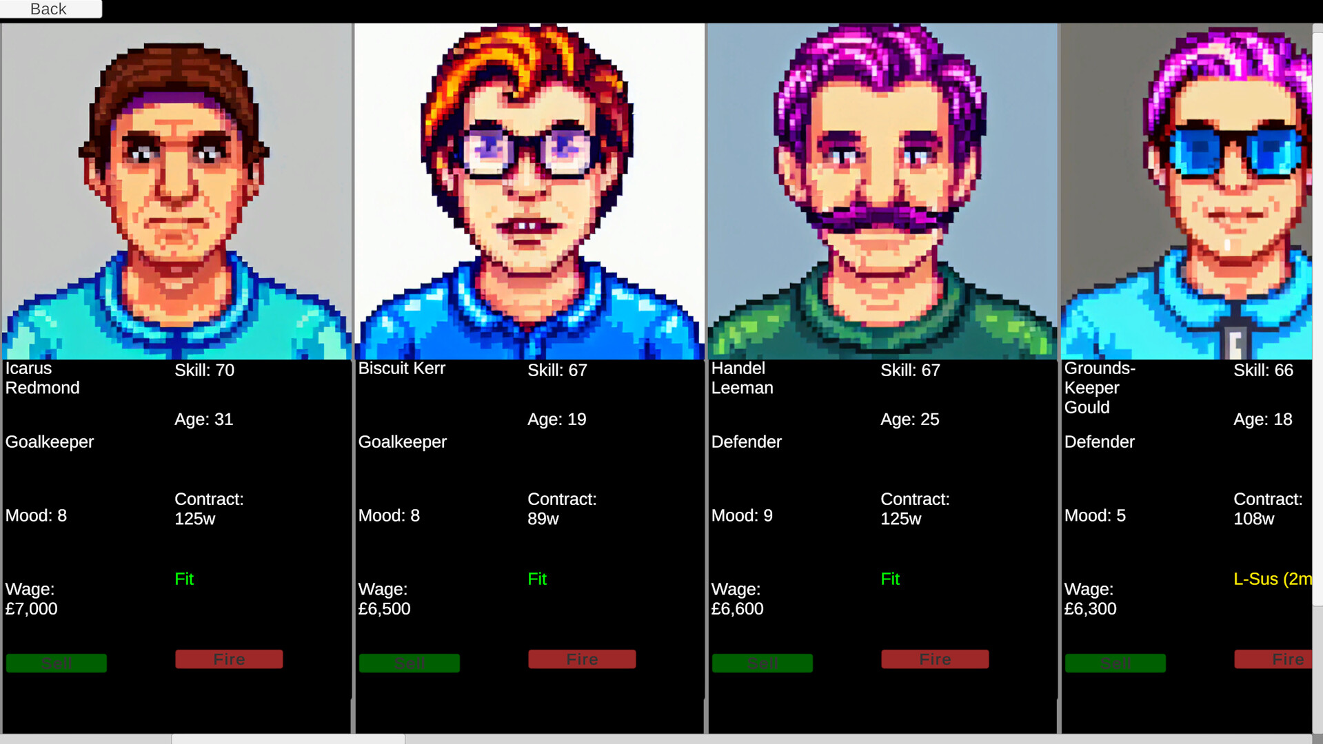Retro Soccer Manager Sim 89 screenshot #3