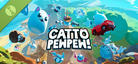 Steam header art for Catto Pew Pew! Demo