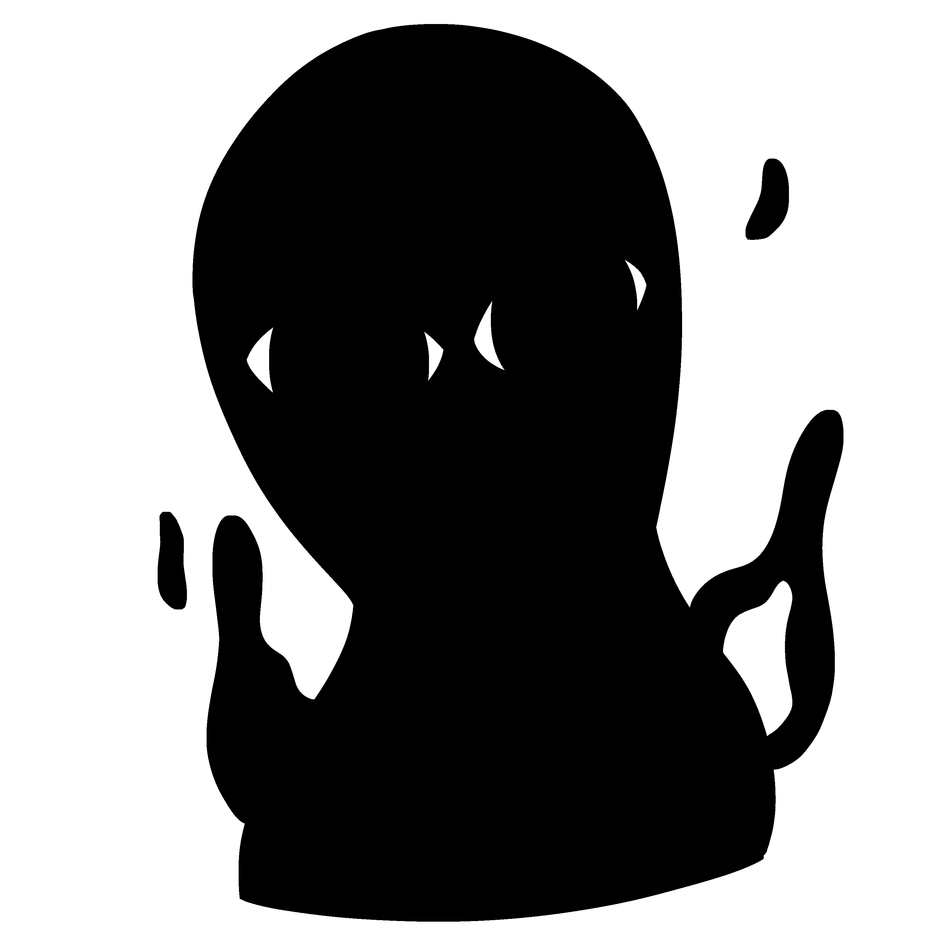 A headshot of the antagonist, The Midnight Man