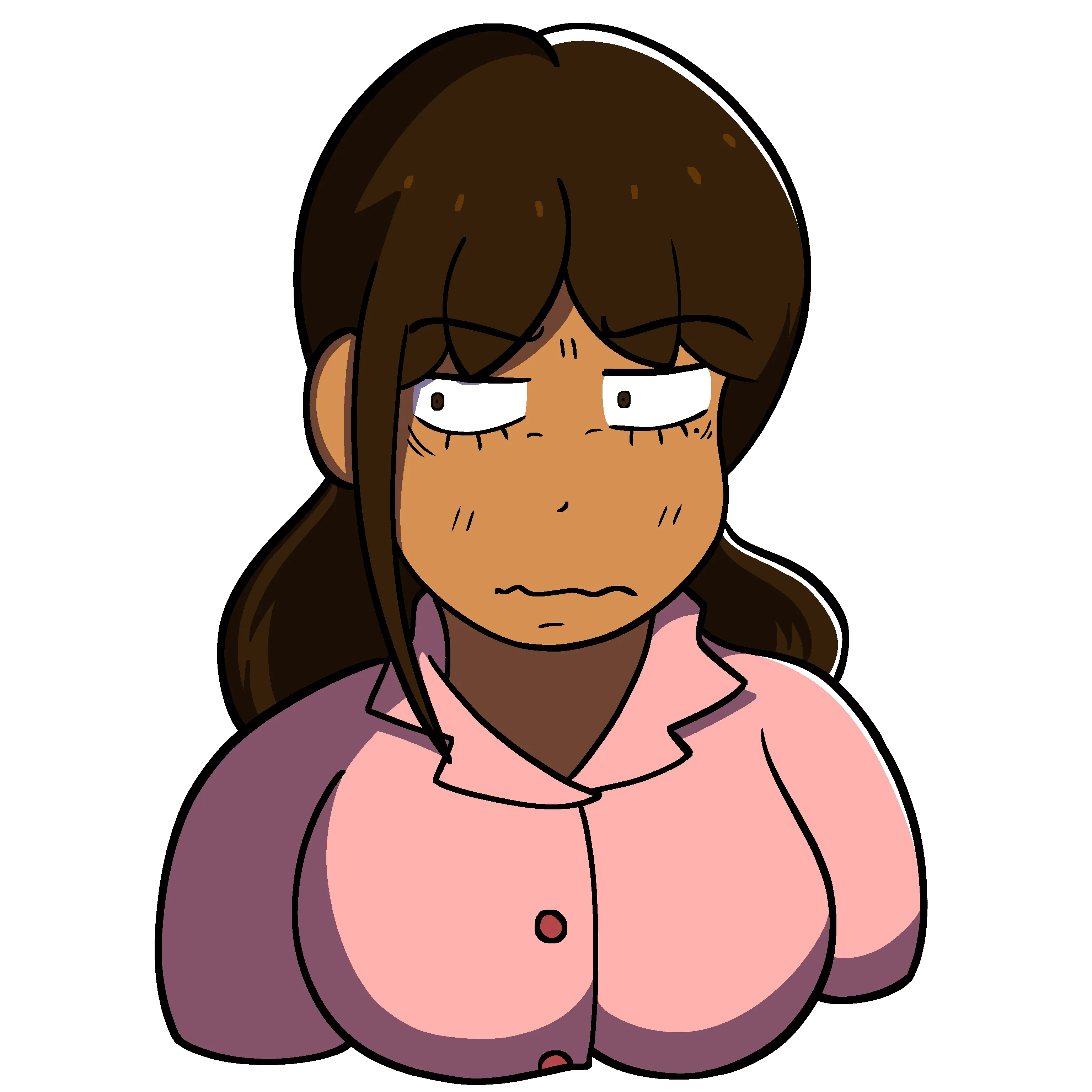 A headshot of the main character, Sarah
