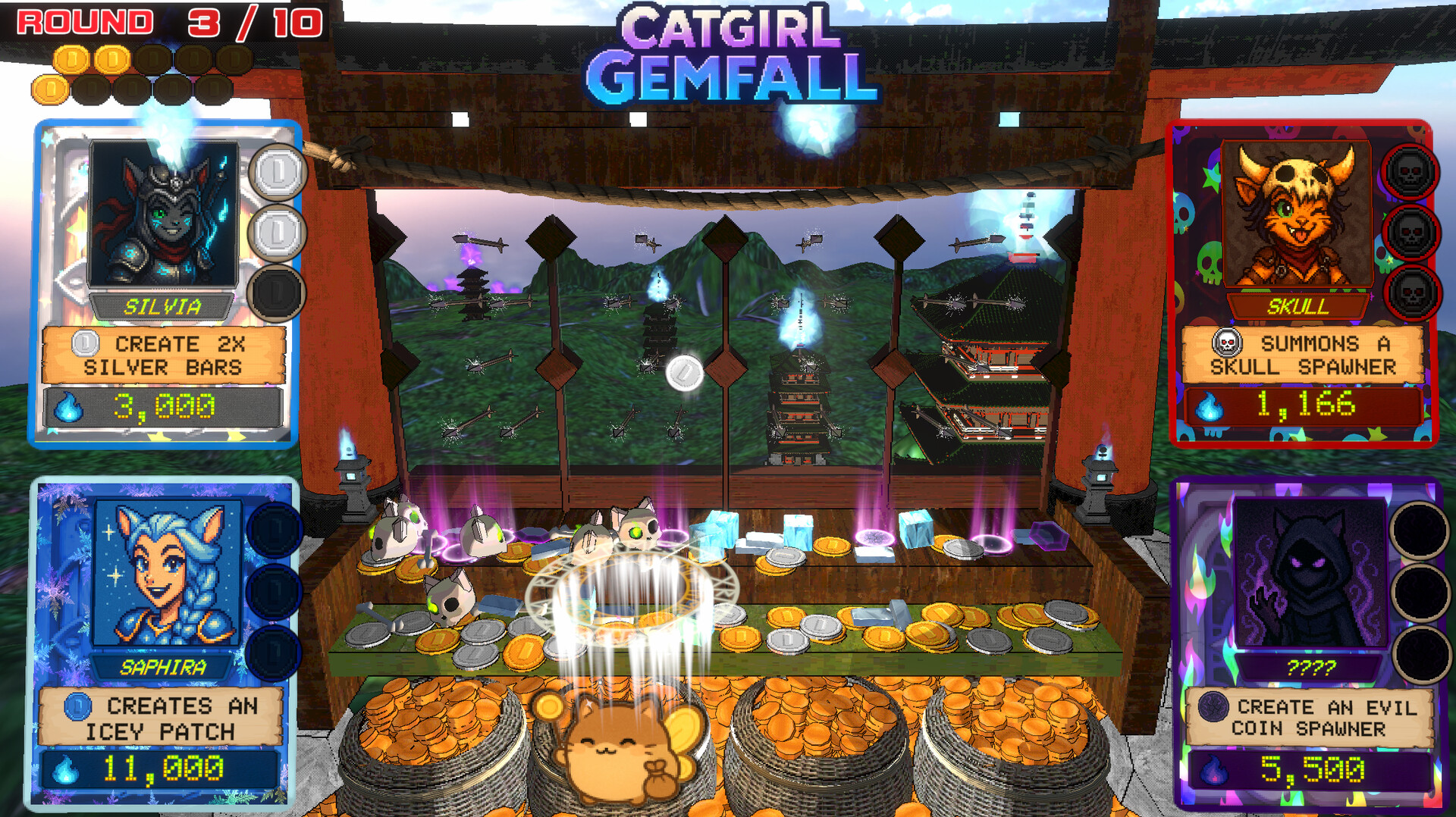 Catgirl Gemfall screenshot #1