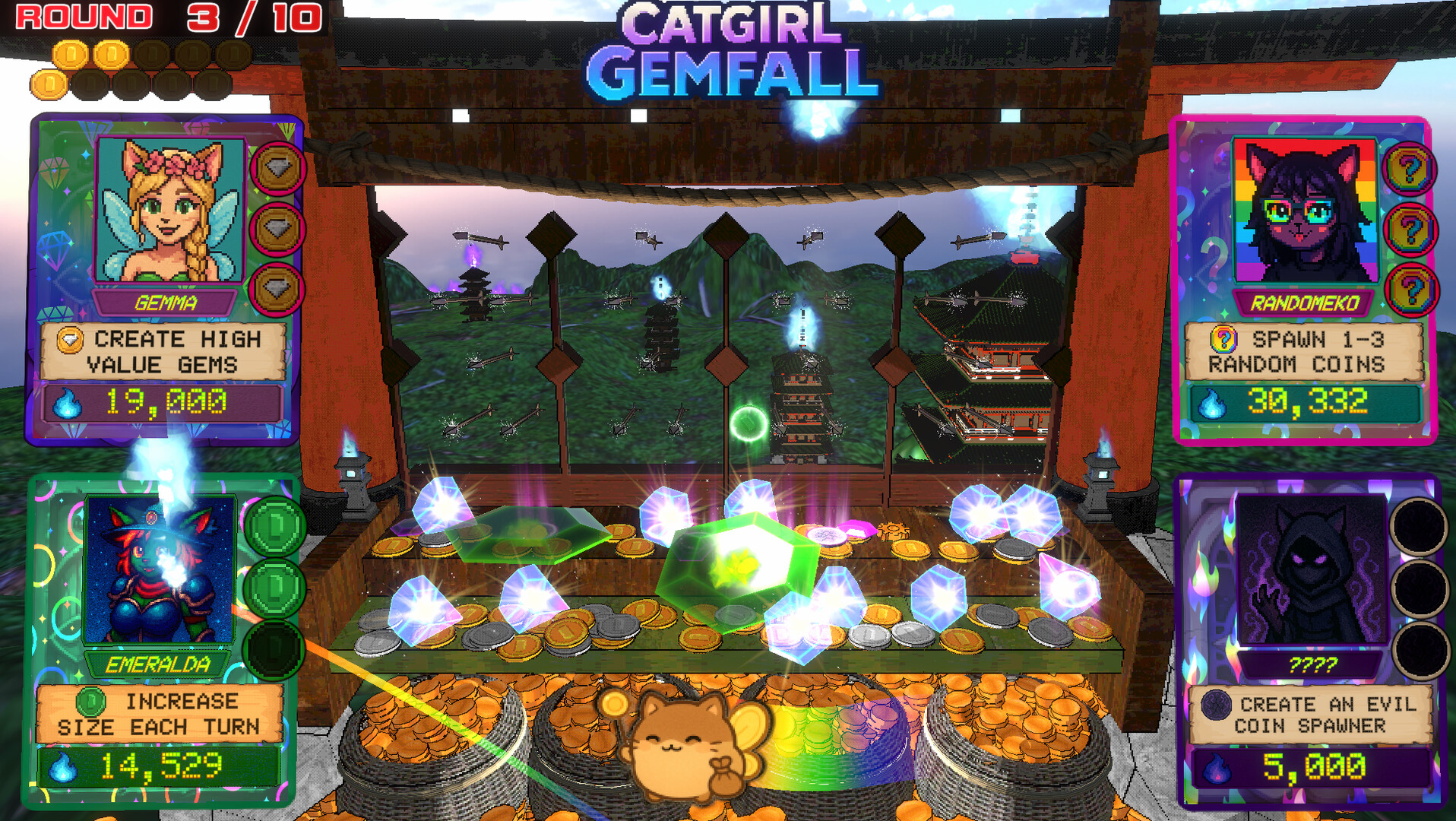 Catgirl Gemfall screenshot #7