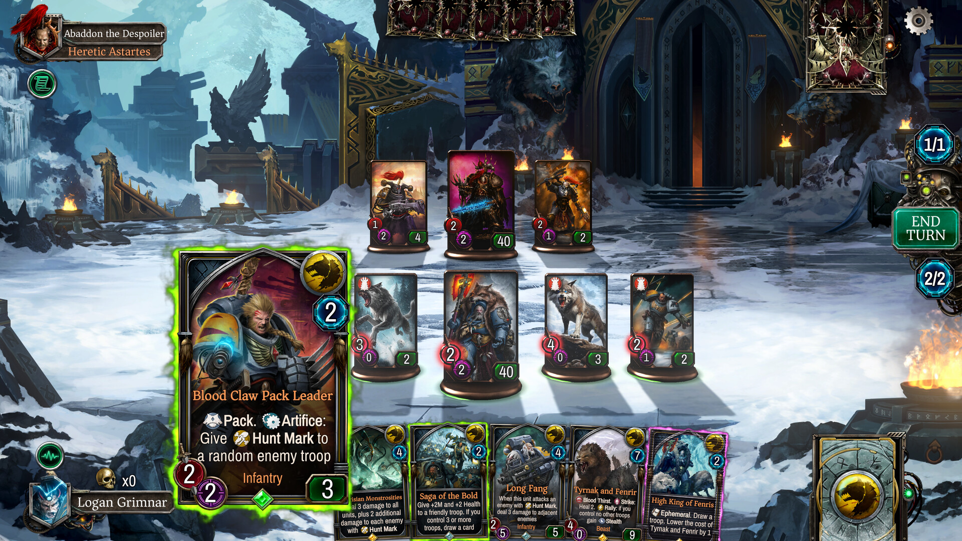 Warhammer 40,000: Warpforge - Space Wolves starter bundle Featured Screenshot #1