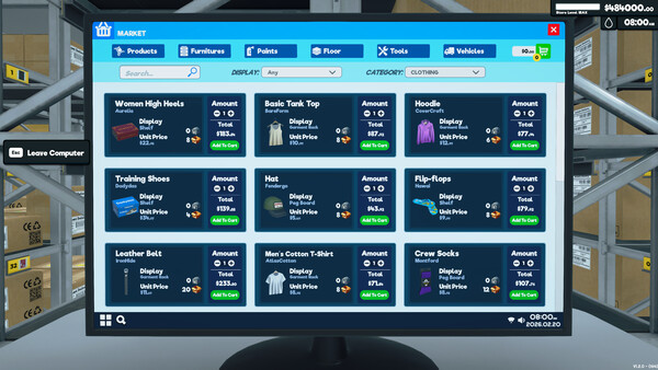 Supermarket Simulator - Clothing DLC