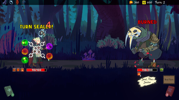 Screenshot of Odds & Orbs gameplay showing in-action mechanics