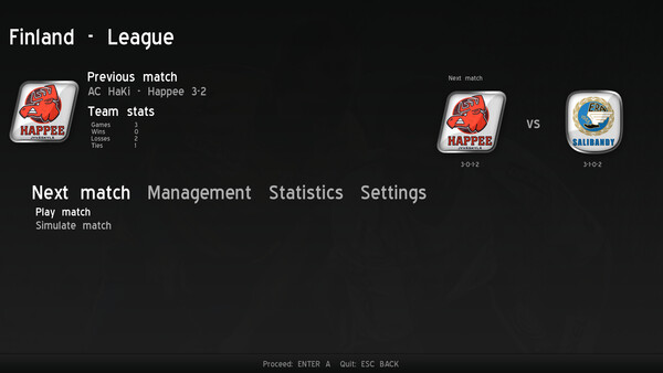 Screenshot of Floorball League 2010