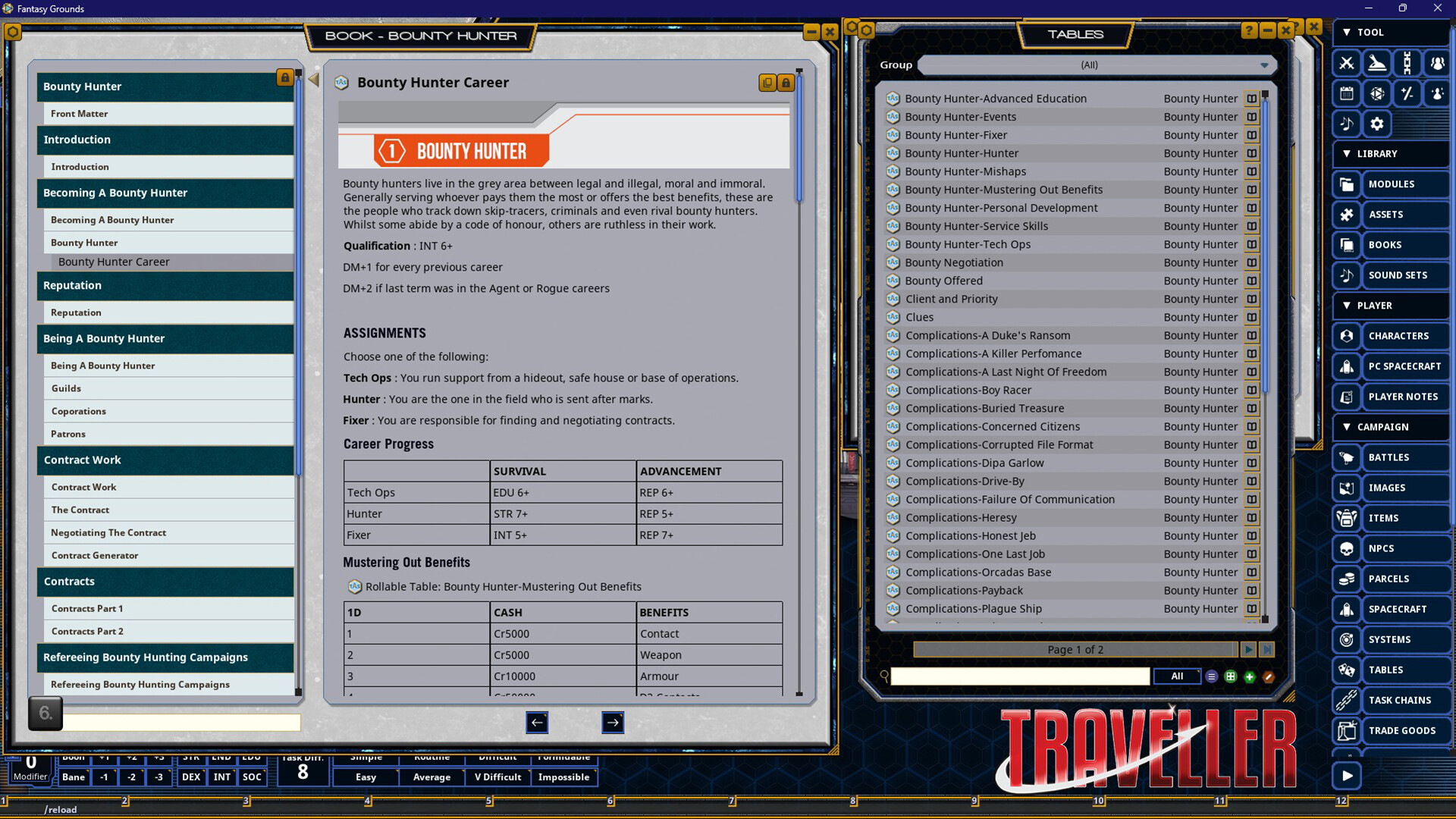 Fantasy Grounds - Traveller - Bounty Hunter Featured Screenshot #1