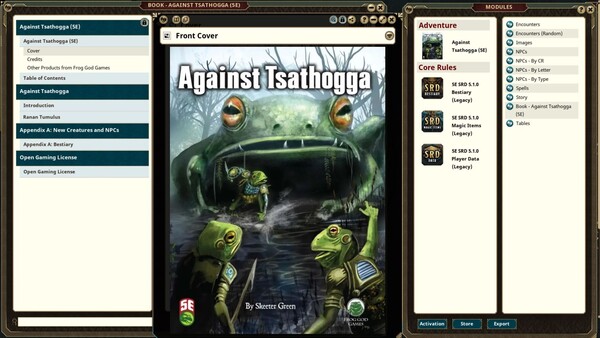 Fantasy Grounds - Against Tsathogga