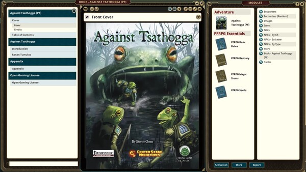 Fantasy Grounds - Against Tsathogga (Pathfinder) for steam Fantasy Grounds - Against Tsathogga (Pathfinder) for steam