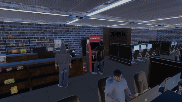 Screenshot 2 of The Internet Cafe | PC방 알바 - additional gameplay view