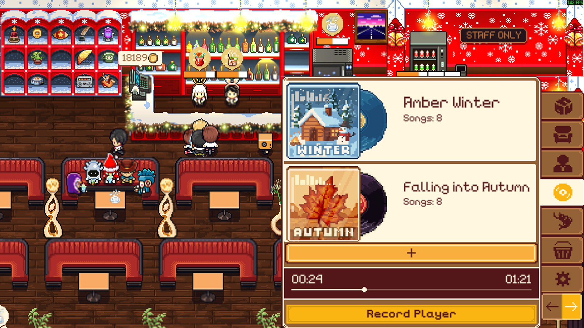 Lakeside Bar - Amber Snowfall - Soundtrack DLC Featured Screenshot #1