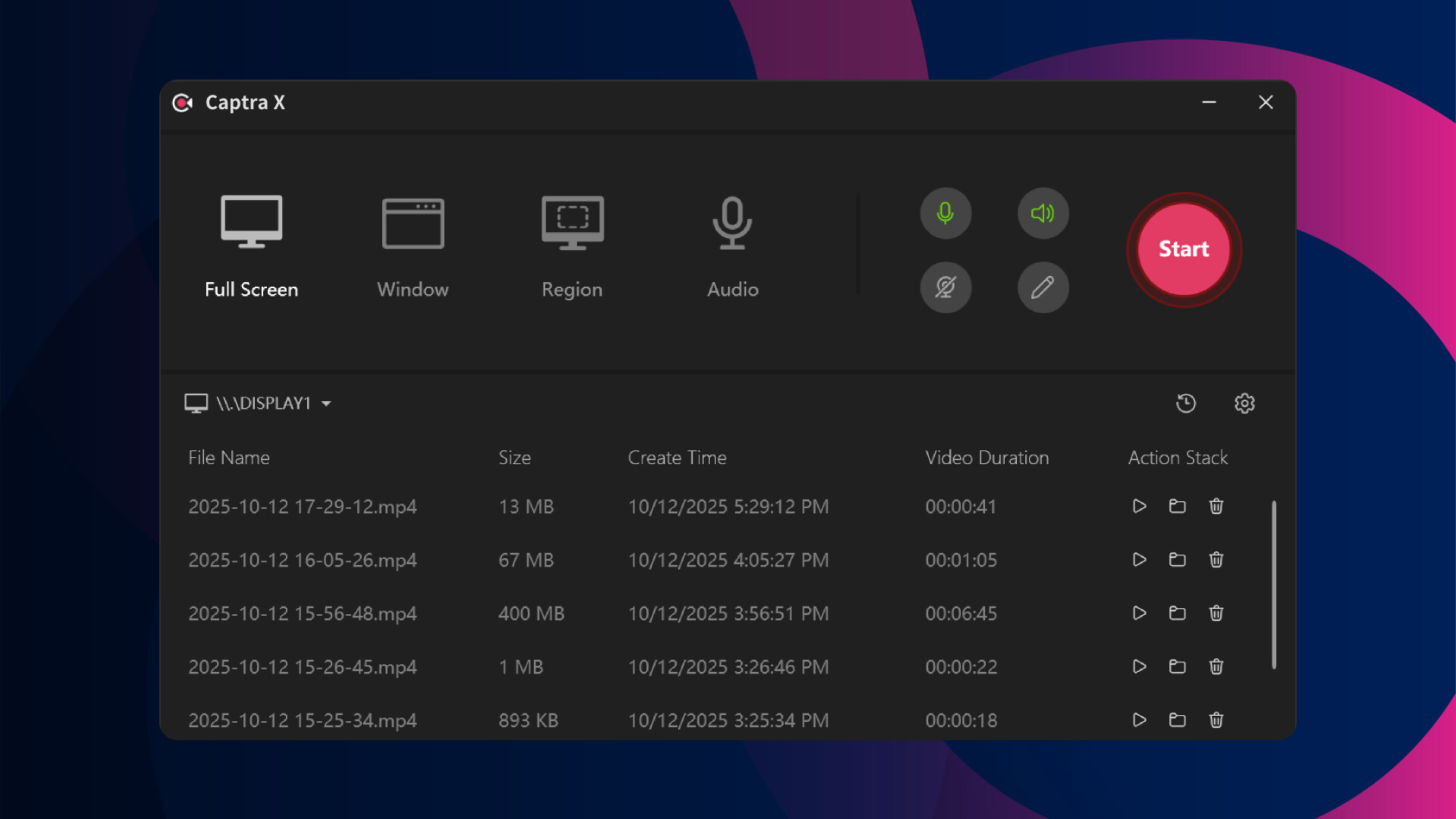 Captra X screenshot #3