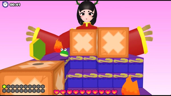 カエルvsドラゴン娘.