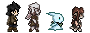Daze, Asteria, Alcine and Mira all walking 